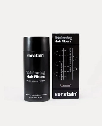3x Keratain hårfibre + gratis Keratain pomade - Mørkebrun (25 gr) 3x Keratain hair fibers + free Keratain pomade – Dark brown (25 gr) - Hairgivers