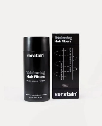 3x Keratain hårfibre + gratis Keratain pomade - Grå (25 gr) 3x Keratain hair fibers + free Keratain pomade – Gray (25 gr) - Hairgivers