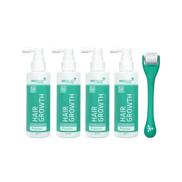 4x Neofollics lotion + gratis hårbottenrulle 4x Neofollics lotion + free scalp roller - Hairgivers
