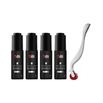 4x Spectral.BRD serum + gratis skäggrulle 4x Spectral.BRD serum + free beard roller - Hair Growth Specialist