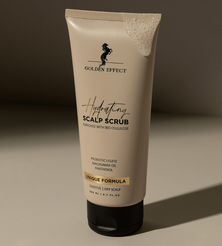 Golden Effect Hydrating Scrub for hodebunnen
