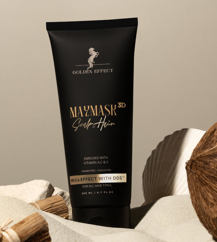 Golden Effect Serum + Mask + Scrub (torr hårbotten)