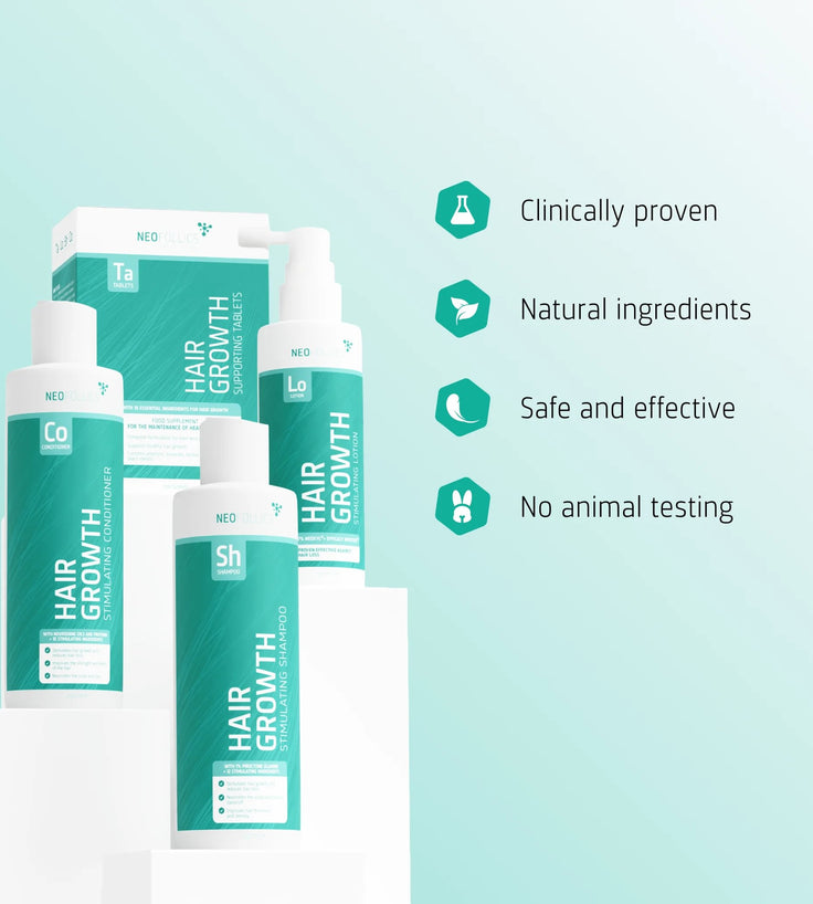 Neofollics Champú + Acondicionador + Suero + Comprimidos