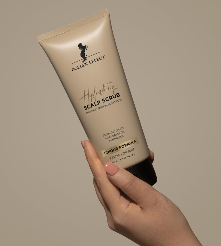 Golden Effect Serum + Mask + Scrub (torr hårbotten)