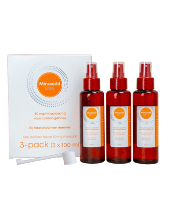 Linn Minoksydyl wcierka 5% 3-pak (3x100 ml) Linn Minoksydyl wcierka 5% 3-pak (3x100 ml)
