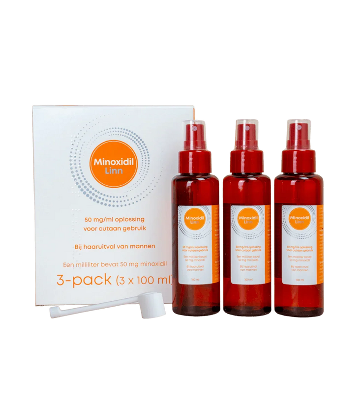 Linn Minoxidil 5% spray paquete de 3 (3x100 ml)