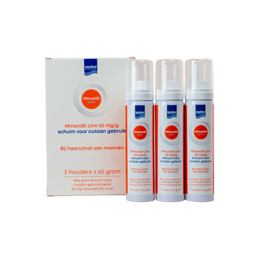Linn Minoxidil 5% skum 3-pack (3x60 gr) Linn Minoxidil 5% skum 3-pack (3x60 gr)