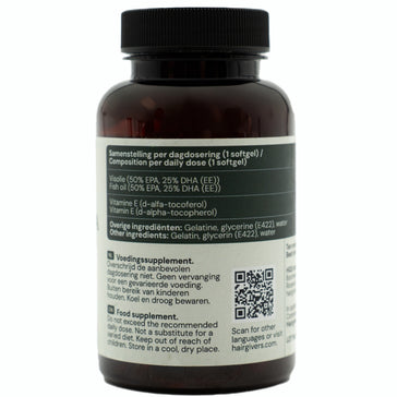 Hairgivers Suplemento de omega 3 1000 mg | 120 cápsulas (EPA/DHA) Hairgivers Suplemento de omega 3 1000 mg | 120 cápsulas (EPA/DHA)