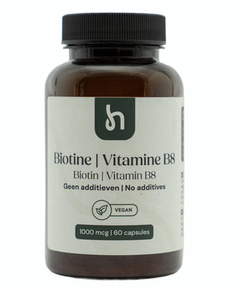 Hairgivers Biotin-tillskott 1000 mcg | 60 kapslar (Vitamin B7) Hairgivers Biotin-tillskott 1000 mcg | 60 kapslar (Vitamin B7)