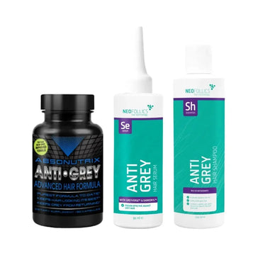 Absonutrix anti-grå kapsler + Neofollics anti-grå serum & shampoo Absonutrix anti-grey capsules + Neofollics anti-grey serum & shampoo - Hairgivers