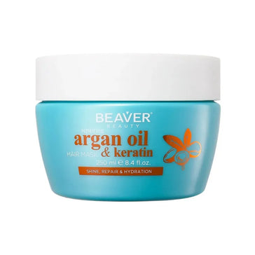 Beaver Argan Oil & Keratin repair hiusnaamio (250 ml) Beaver Argan Oil & Keratin repair hair mask (250 ml) - Hair Growth Specialist
