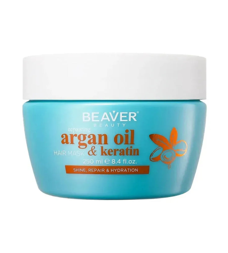 Beaver Argan Oil & Keratin repair hair mask (250 ml) - Hairgivers