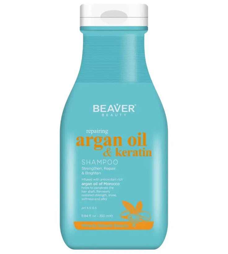Beaver Argan Oil & Keratin repair shampoo (350 ml) - Hairgivers