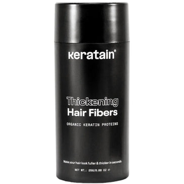 Fibres capillaires Keratain - Noir (25 gr) Keratain hair fibers – Black (25 gr) - Hair Growth Specialist
