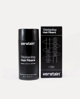 Fibras capilares Keratain - Preto (25 gr) Keratain hair fibers – Black (25 gr) - Hairgivers