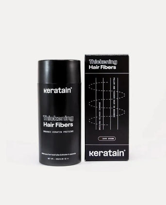 Fibras capilares Keratain - Castanho escuro (25 gr) Keratain hair fibers – Dark brown (25 gr) - Hairgivers