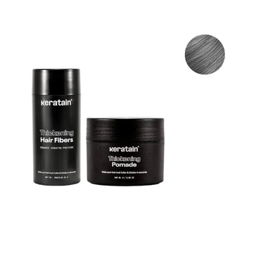 Keratain pomata + Keratain fibre per capelli - Grigio (25 gr) Keratain pomade + Keratain hair fibers – Gray (25 gr) - Hair Growth Specialist