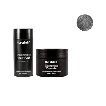 Keratain pomata + Keratain fibre per capelli - Grigio (25 gr) Keratain pomade + Keratain hair fibers – Gray (25 gr) - Hairgivers