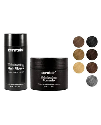 Pomada Keratain + Fibras capilares Keratain Keratain pomade + Keratain hair fibers - Hairgivers