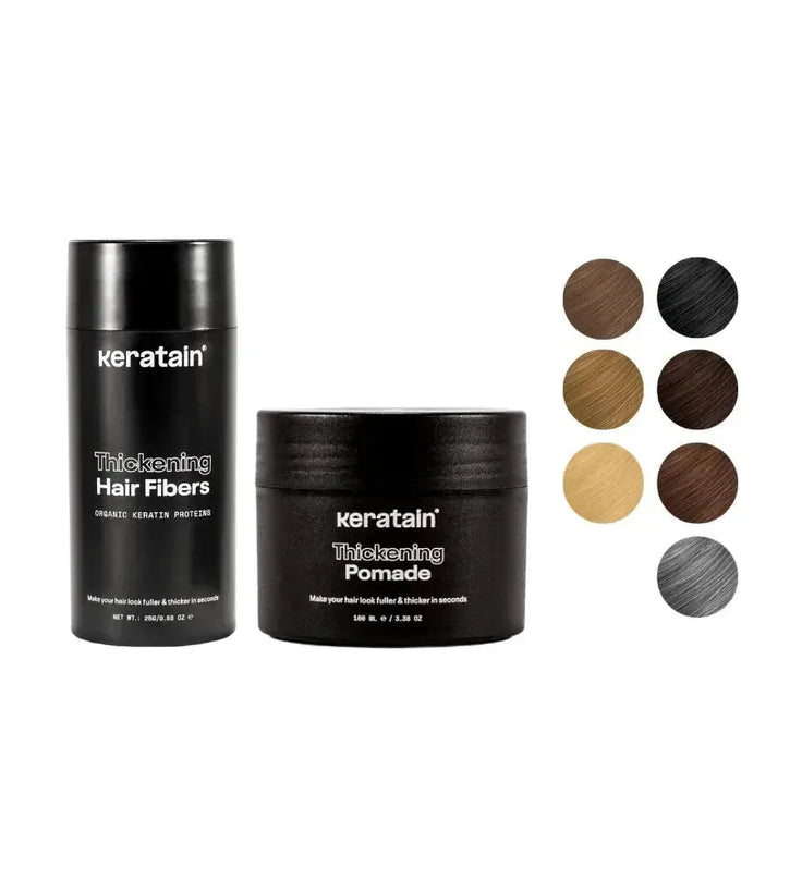 Keratain pomade + Keratain hair fibers - Hairgivers