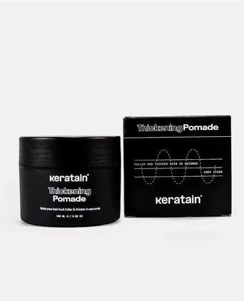 Pomada Keratain + Fibras capilares Keratain - Preto (25 gr) Keratain pomade + Keratain hair fibers – Black (25 gr) - Hairgivers