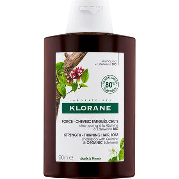 Shampoo anticaduta Klorane Quinino/Edelweiss (200 ml) Klorane anti-hair loss shampoo Quinine/Edelweiss (200 ml) - Hair Growth Specialist