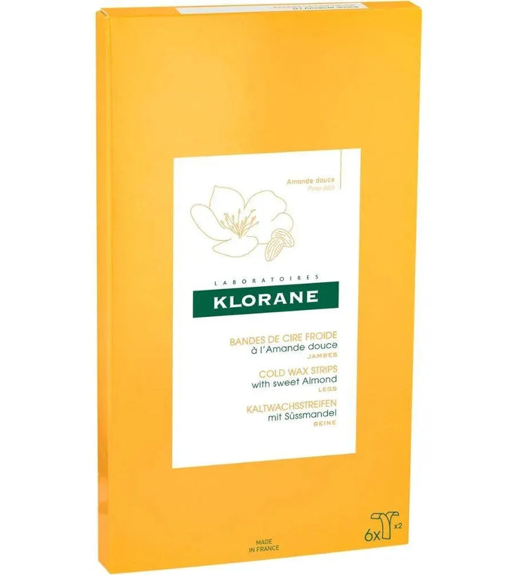 Klorane cold wax strips hair removal - legs - Hairgivers