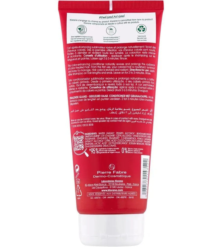 Klorane conditioner for coloured hair Pomegranate (200 ml) - Hairgivers