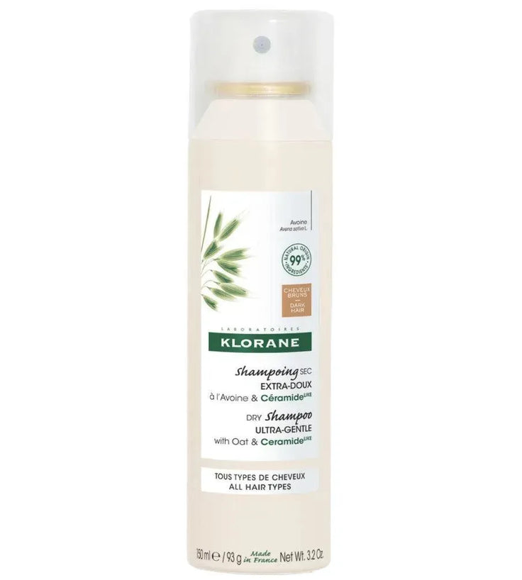 Klorane dry shampoo all hair types Oat - dark hair (150 ml) - Hairgivers
