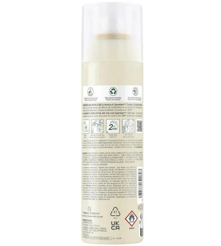 Klorane dry shampoo all hair types Oat - dark hair (150 ml) - Hairgivers