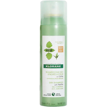 Klorane shampooing sec cheveux gras Ortie - cheveux foncés (150 ml) Klorane dry shampoo oily hair Nettle - dark hair (150 ml) - Hairgivers