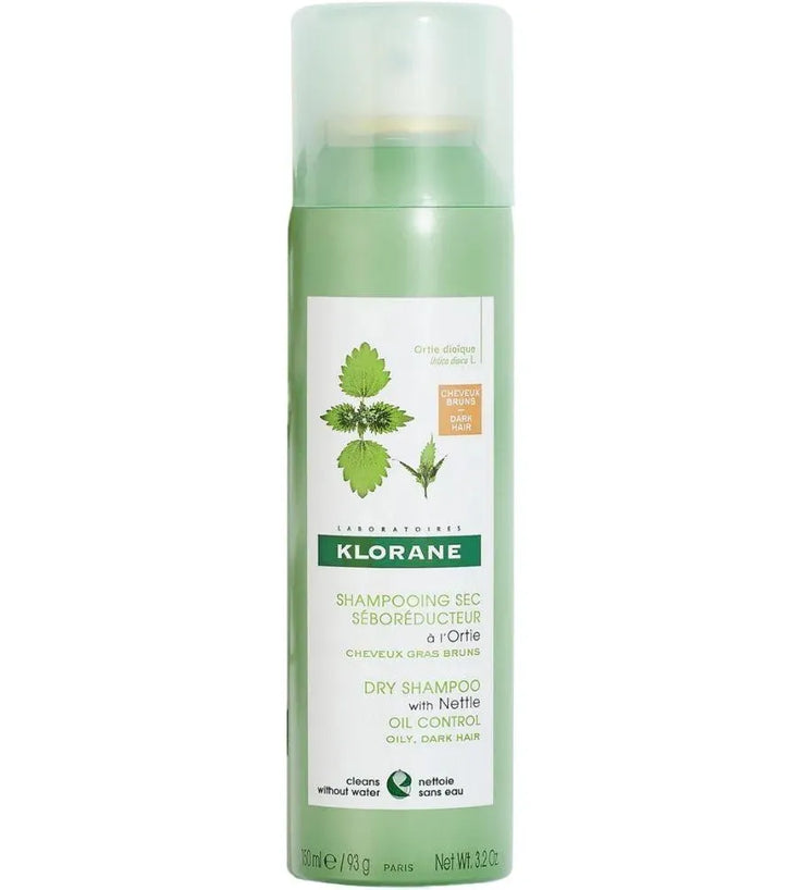 Klorane dry shampoo oily hair Nettle - dark hair (150 ml) - Hairgivers