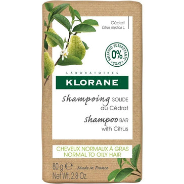 Klorane shampoo bar Citrus - fedtet hår (80 gr) Klorane shampoo bar Citrus - oily hair (80 gr) - Hair Growth Specialist