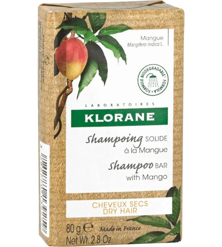 Klorane shampoo bar Mango - dry hair (80 gr) - Hairgivers