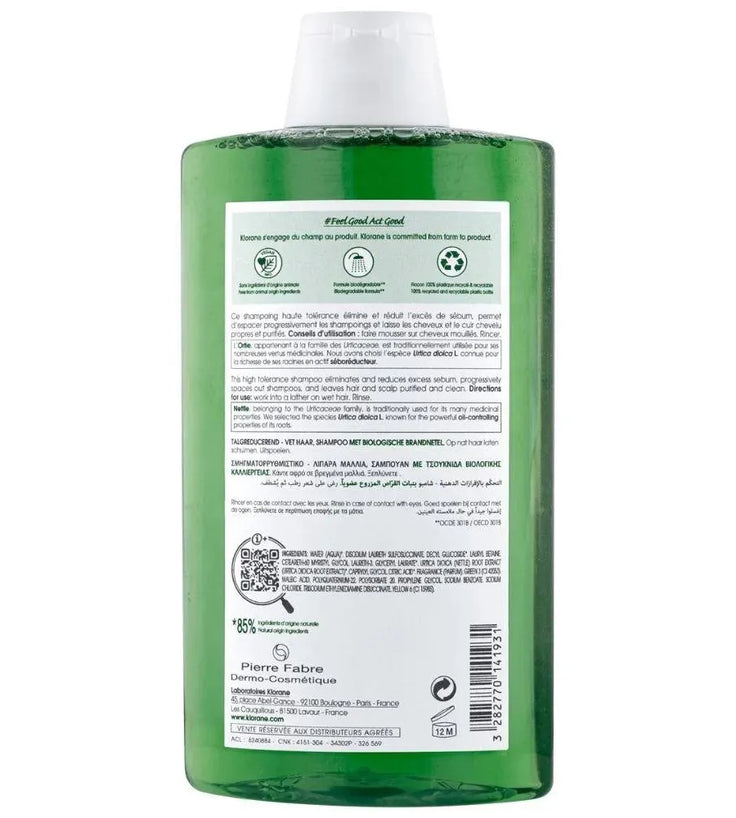Klorane shampoo Nettle - oily hair (400 ml) - Hairgivers