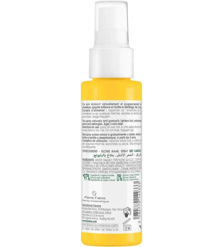Klorane spray for blonde highlights Chamomile (100 ml) - Hairgivers
