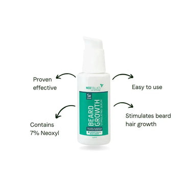 Neofollics serum for skjeggvekst (3-pakning) Neofollics beard growth serum 3-pack (7% Neoxyl) - Hairgivers