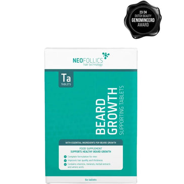 Pastillas Neofollics para el crecimiento de la barba Neofollics beard growth tablets - Hairgivers