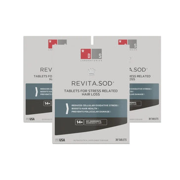 Revita.SOD compresse per la caduta dei capelli indotta dallo stress (3 mesi) Revita.SOD tablets for stress-induced hair loss (3 months) - Hair Growth Specialist