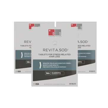Revita.SOD compresse per la caduta dei capelli indotta dallo stress (3 mesi) Revita.SOD tablets for stress-induced hair loss (3 months) - Hairgivers