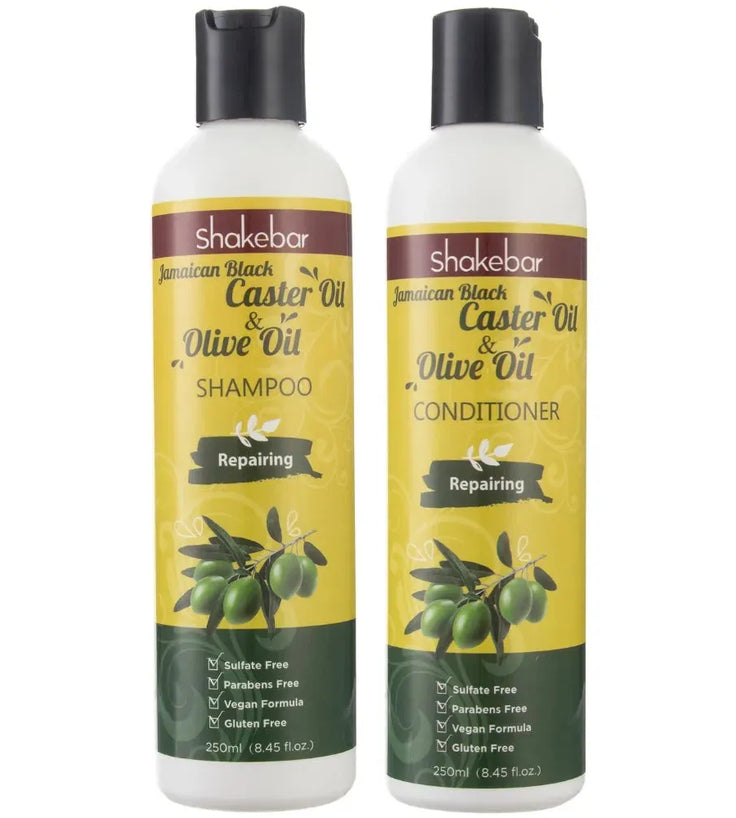 Shakebar Castor Oil & Argan Oil shampoo + conditioner - Hairgivers