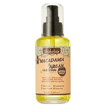 Siero idratante per capelli Shakebar all'olio di Macadamia e Argan Shakebar Macadamia & Argan Oil moisturizing hair serum - Hair Growth Specialist