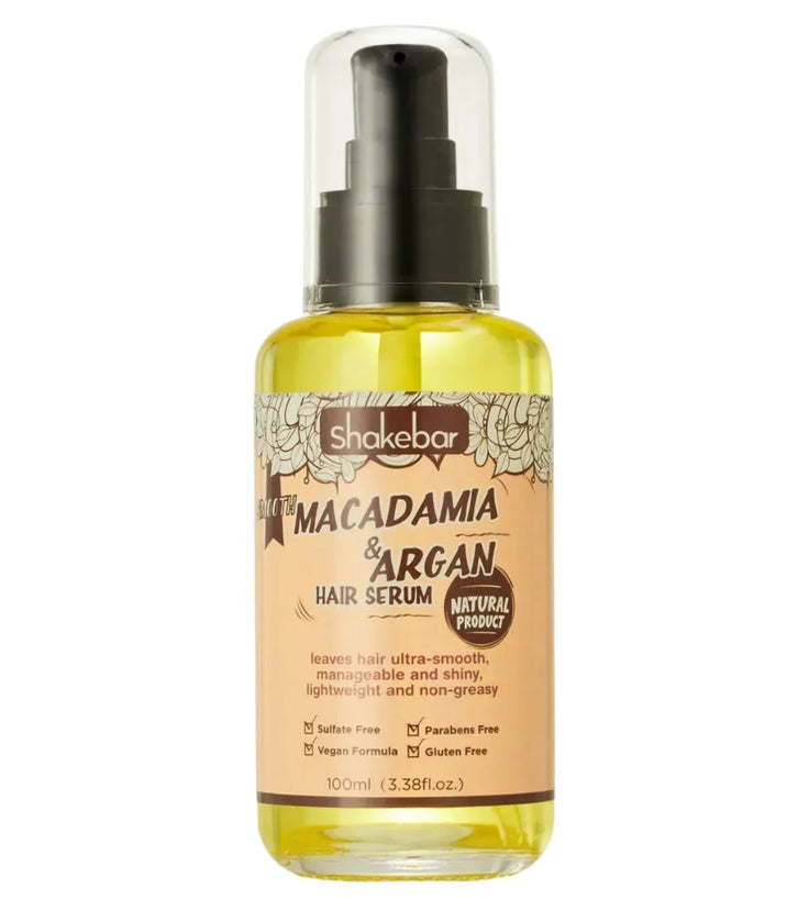 Shakebar Macadamia & Argan Oil moisturizing hair serum - Hairgivers