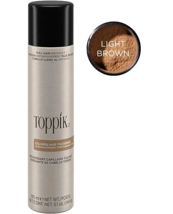 Toppik spray de coloração espessante para cabelo - castanho claro Toppik hair thickener color spray - light brown - Hairgivers