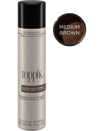 Toppik spray de coloração espessante para cabelo - castanho médio Toppik hair thickener color spray - medium brown - Hairgivers