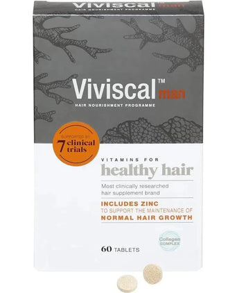 Comprimidos de crescimento capilar Viviscal para homem (1 mês) Viviscal hair growth tablets for men (1 month) - Hairgivers