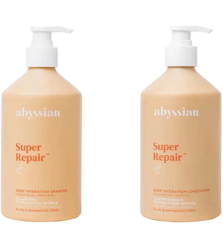 Abyssian deep hydration shampoo + conditioner combination package - Hairgivers