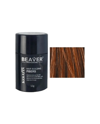 Queratina Beaver - fibras de construção do cabelo - Auburn (12 gr) Beaver keratin hair building fibers - Auburn (12 gr) - Hairgivers