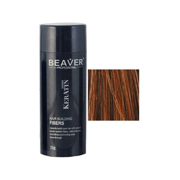 Beaver keratin hårbyggande fibrer - Auburn (28 gr) Beaver keratin hair building fibers - Auburn (28 gr) - Hairgivers