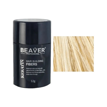 Beaver keratin hårbyggande fibrer - Blond (12 gr) Beaver keratin hair building fibers - Blonde (12 gr) - Hairgivers